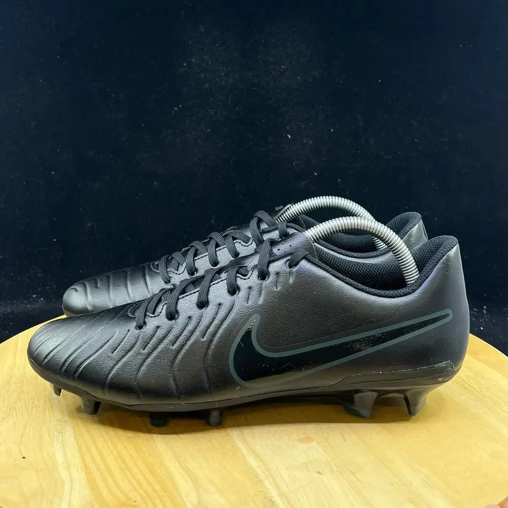 Nike Tiempo Legend 10 Club Fg/Mg Black-Black-Deep Jungle Sz 9.5 [DV4344-002]
